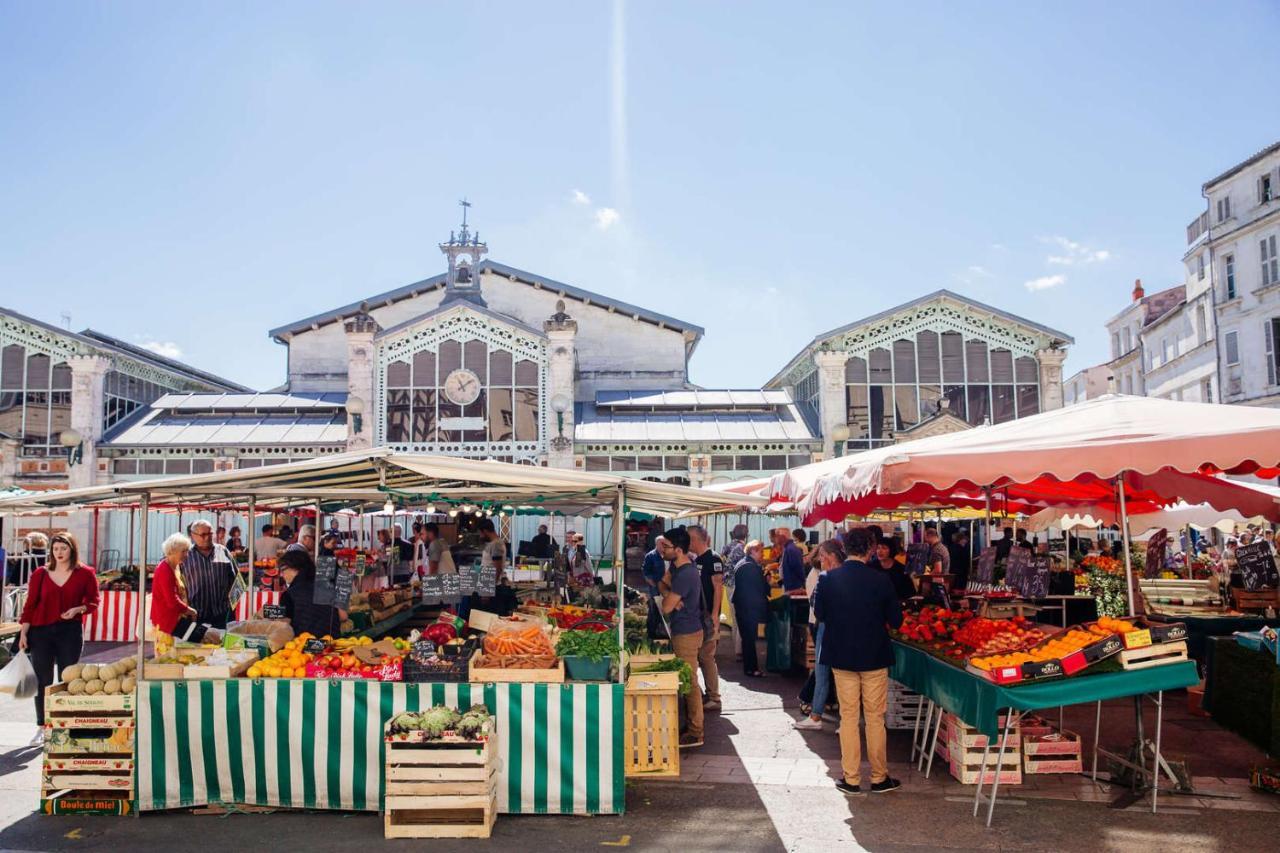 Charmant Cocon Iode Cosy Equipe, Baigne De Lumiere, Situe Au Coeur De La Rochelle A 1Min A Pied Du Marche Central Avec Tv Et Wifi Exteriér fotografie
